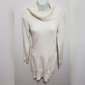 Derek Heart white cowl neck sweater dress